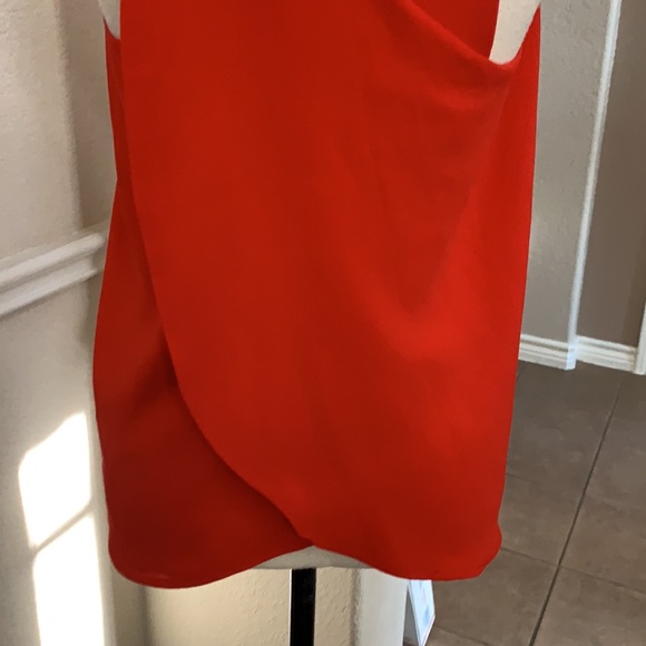 Sanctuary red chiffon tank cutout top Size S - Picture 9 of 16